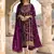 Purple Colour Embroidered Georgette Fabric Semi Stiched Festive Salwaar Kameez