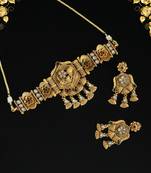 Maroon necklace-sets