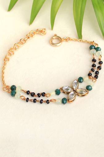 Kundan Bling Mangal Sutra Bracelet