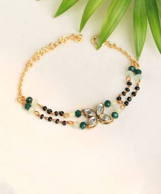 Kundan Bling Mangal Sutra Bracelet 2