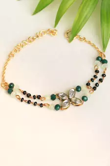 Kundan Bling Mangal Sutra Bracelet