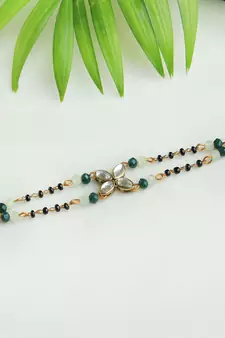 Kundan Bling Mangal Sutra Bracelet