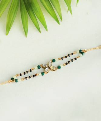 Kundan Bling Mangal Sutra Bracelet 4