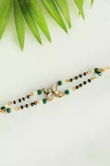 Kundan Bling Mangal Sutra Bracelet