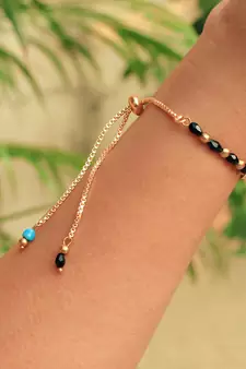 Linked Hoop Mangal Sutra Bracelet