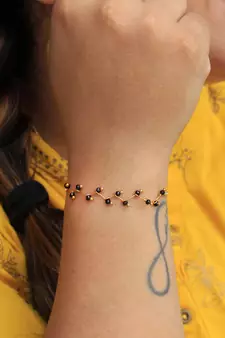 Retro Twist Mangal Sutra Bracelet