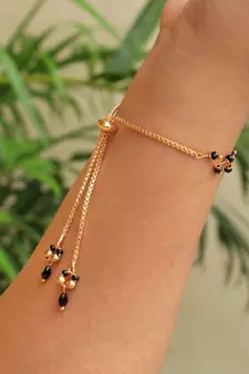 Retro Twist Mangal Sutra Bracelet
