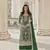 Green Color Net Fabric Salwar Suit In Net Fabric With Embroidery As