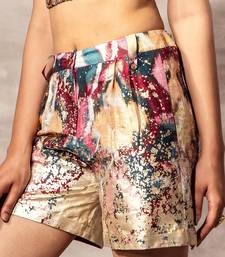 Ikat Raw silk Shorts