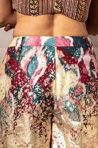 Ikat Raw silk Shorts