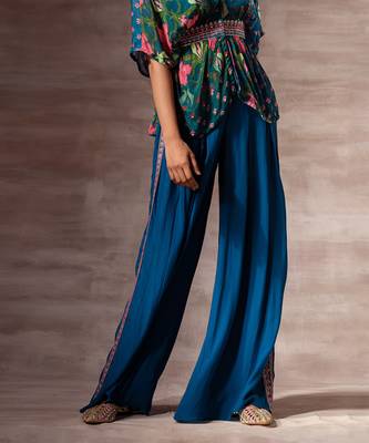 Lotus Crepe Palazzo Pants 3