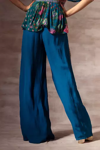 Lotus Crepe Palazzo Pants