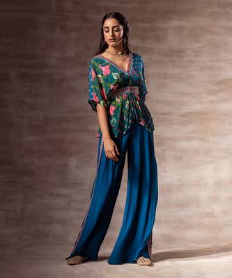 Lotus Crepe Palazzo Pants 5