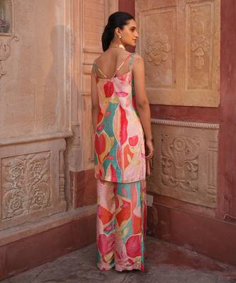 Cowl Neck Kurti Set 5