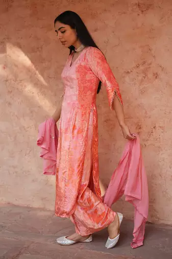 Millennial Pink Kurta Set 