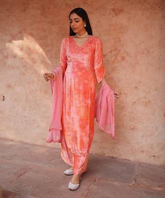 Millennial Pink Kurta Set  1