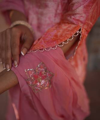 Millennial Pink Kurta Set  3
