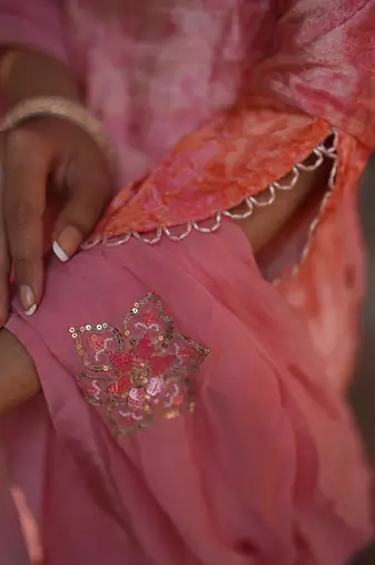 Millennial Pink Kurta Set 