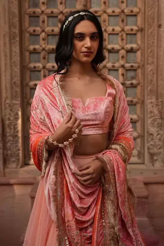 Ombre Lehenga Set