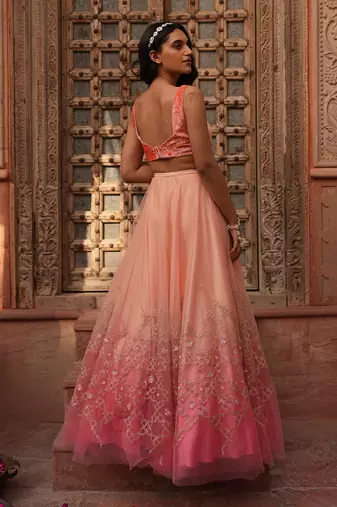 Ombre Lehenga Set