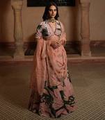 Floral Print Lahenga With Blouse And Dupatta
