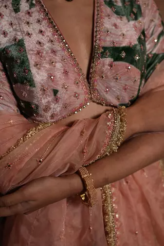 Floral Print Lahenga With Blouse And Dupatta
