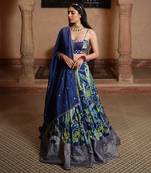 Lahenga And Dupatta With Gota Patti Work And Embroided Blouse