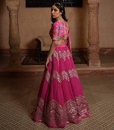 Lahenga, Blouse & Dupatta With Gota Patti Work And Hand Embroidery