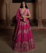 Lahenga, Blouse & Dupatta With Gota Patti Work And Hand Embroidery