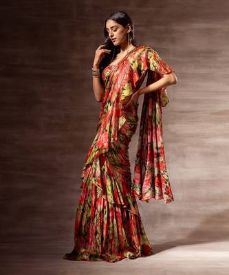 Pre- stitched saree 2
