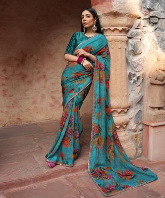 Floral Printed Saree 1