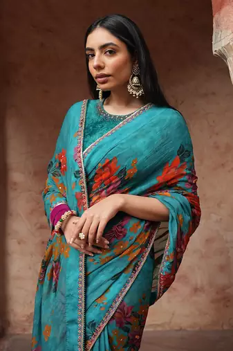 Floral Printed Saree