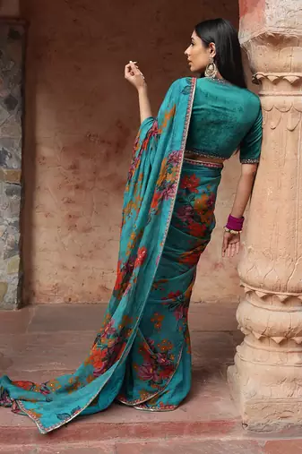 Floral Printed Saree