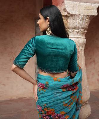 Floral Printed Saree 5