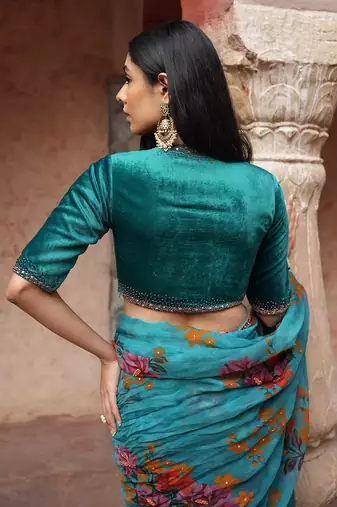Floral Printed Saree