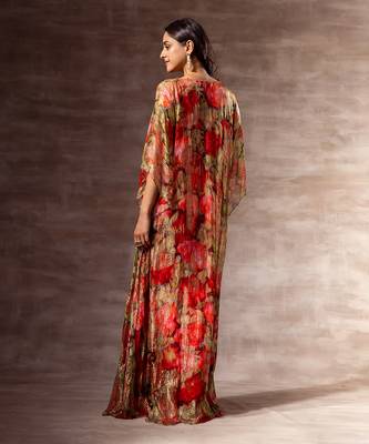 Red rose Kaftaan Dress 5