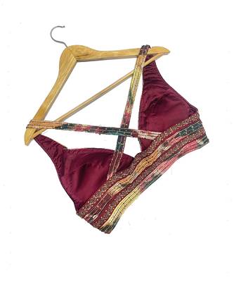 Ikat Patch work Stripes Top 4