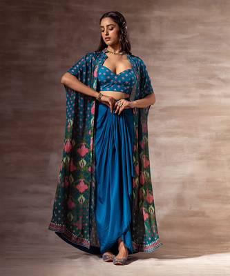 Lotus Chiffon Cape 1