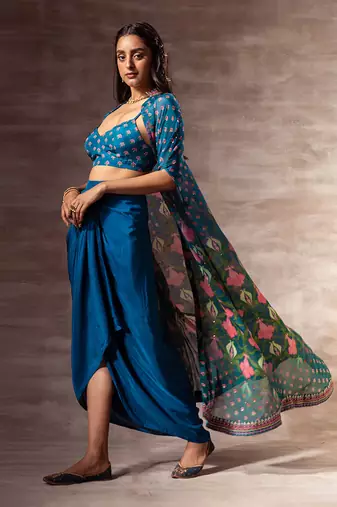 Lotus Chiffon Cape