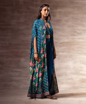 Lotus Chiffon Cape 4