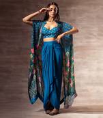 Lotus Draped skirt & crop top