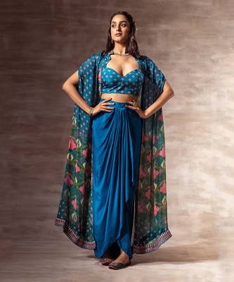 Lotus Draped skirt & crop top 3