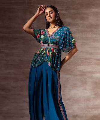 Lotus Chiffon kaftan top 2