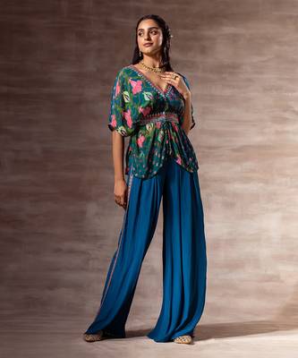 Lotus Chiffon kaftan top 1