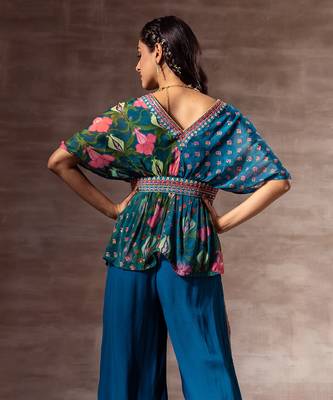 Lotus Chiffon kaftan top 4