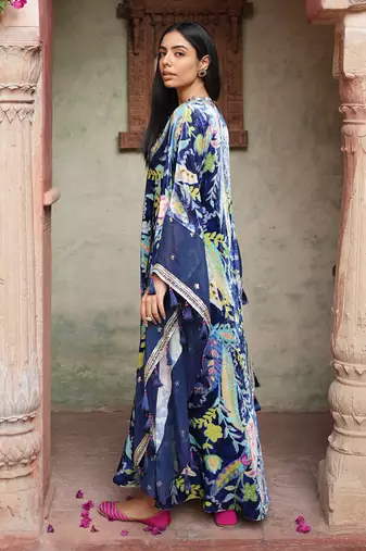 Embroided Velvet Kaftan