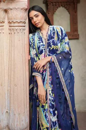 Embroided Velvet Kaftan