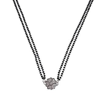 Silver agate mangalsutra 3