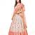 White  color  Banarasi silk Zari Half saree with Baby Pink color dupatta with Unsttiched blouse