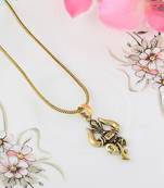 Gold Plated Shiv Trishul Pendant